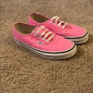 Pink Vans size 6.5 women’s